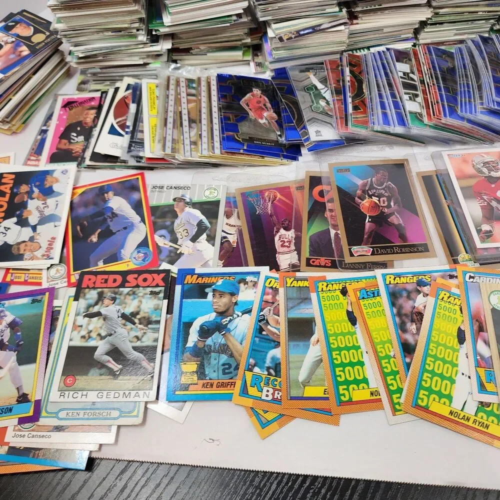 Sports CARD LOT Baseball Football  Basketball Storage Unit Find